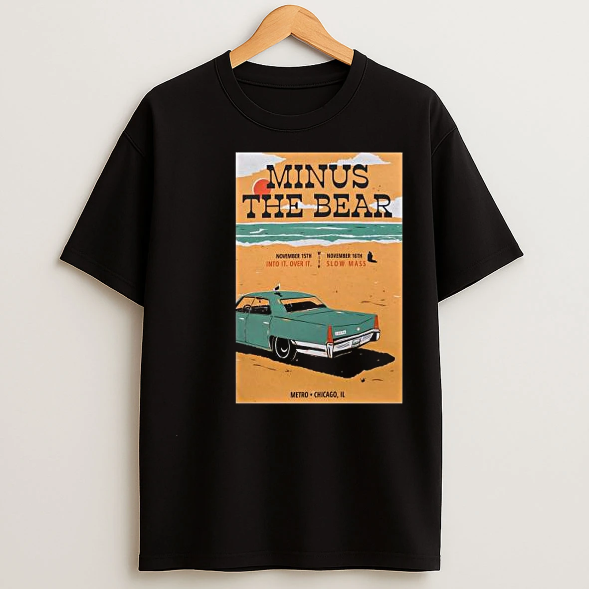 Minus The Bear November 15 16 2025 Chicago Il Circle Black T Shirts
