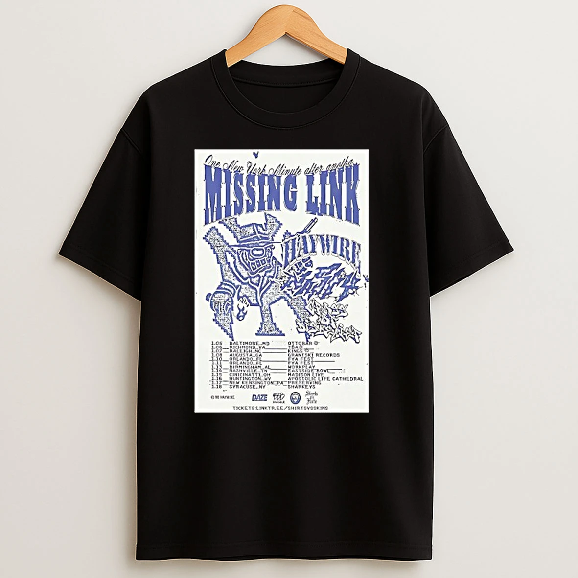 Missing Link January Tour 2026 T Shirts