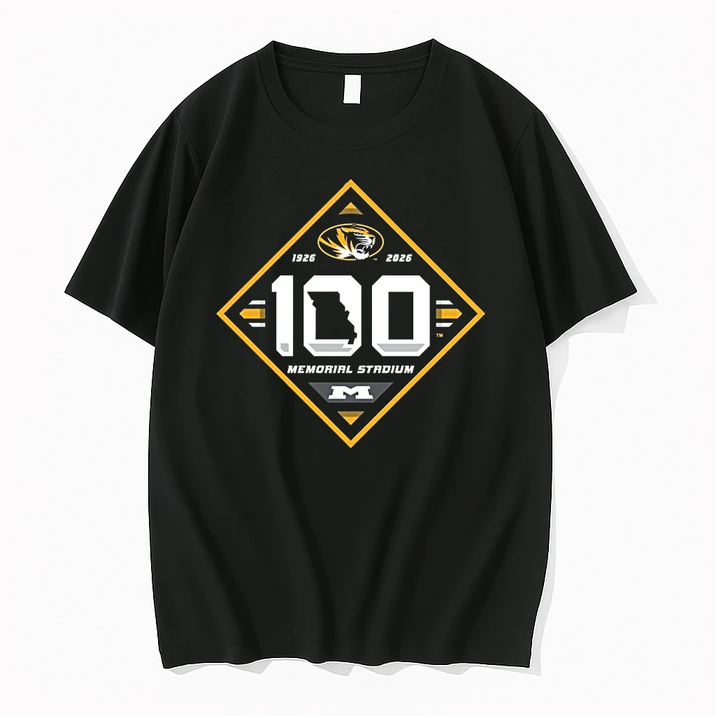 Missouri Tigers 100th Anniversary Memorial Stadium 1926 2026 Logo Shirts