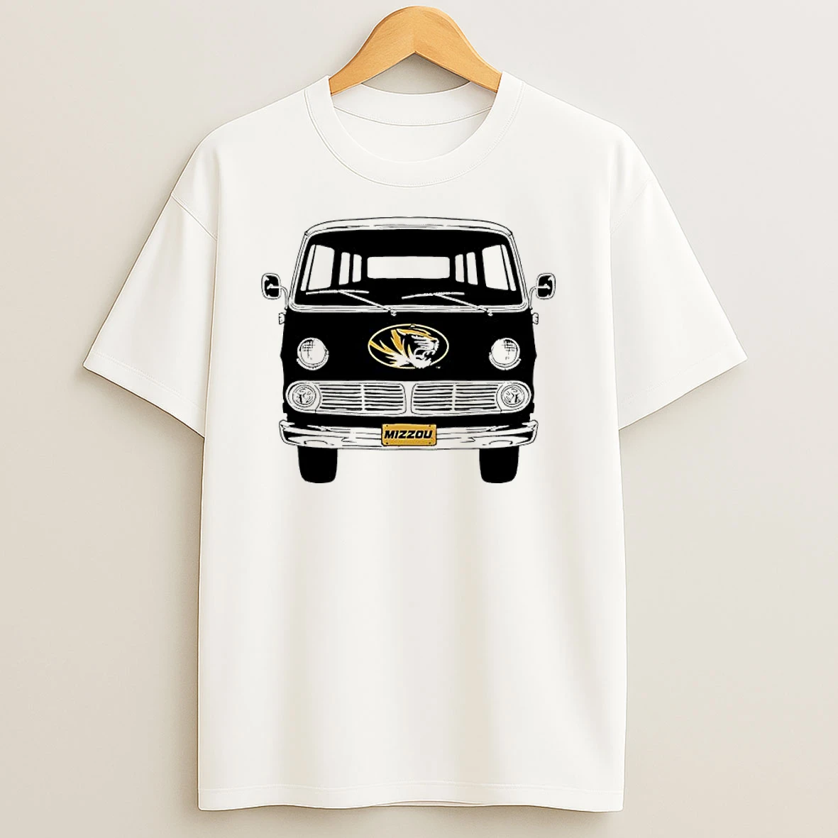 Missouri Tigers Natural Rambling Van T Shirts