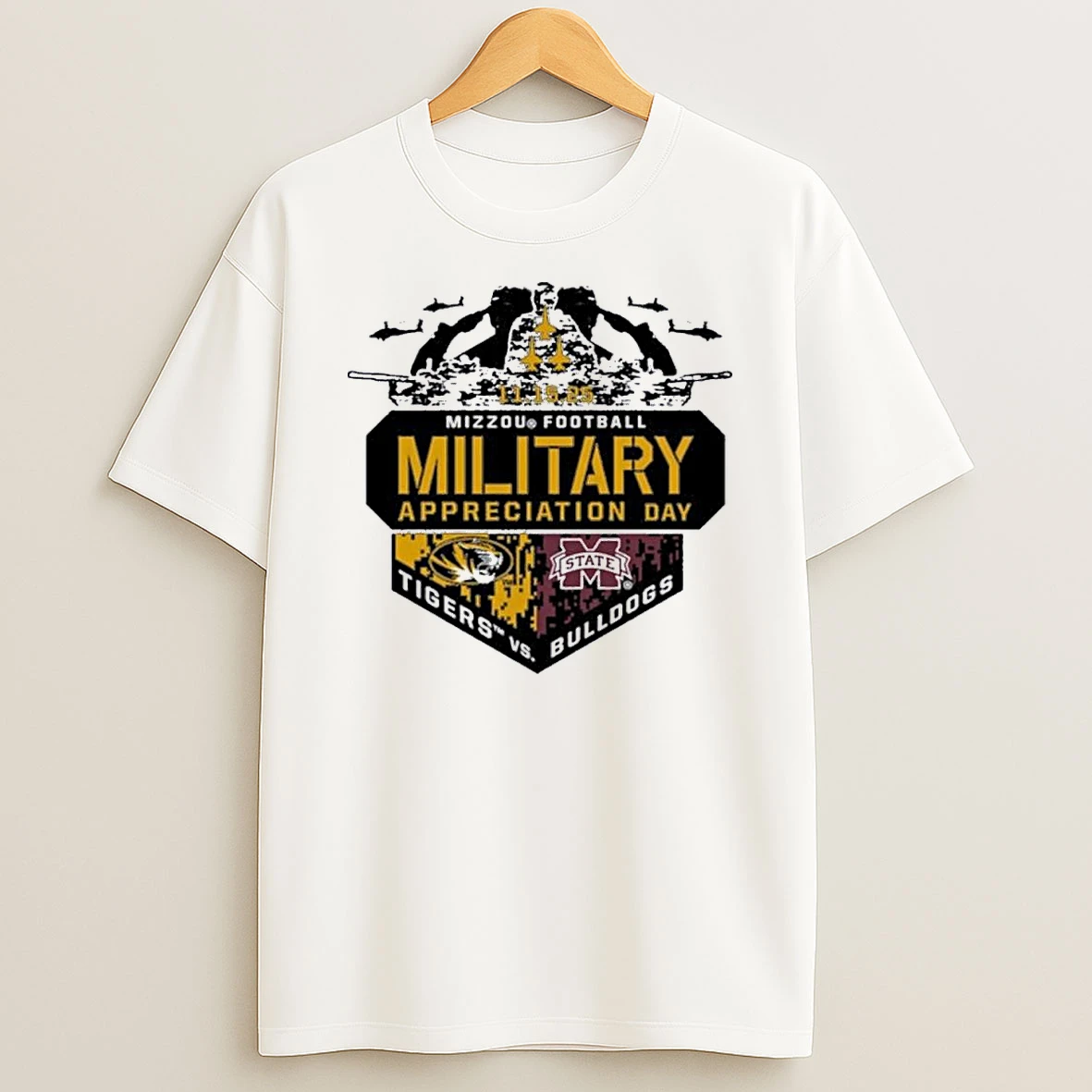 Mizzou Football Vs Mississippi State Military Appreciation Day Shirts