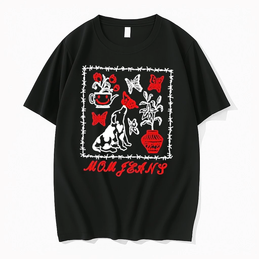 Mom Jeans Butterfly Puppy Shirts