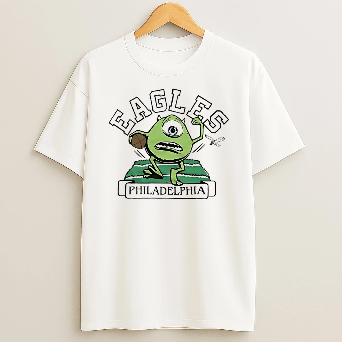 Monsters Inc Mike Wazowski X Philadelphia Eagles Shirts