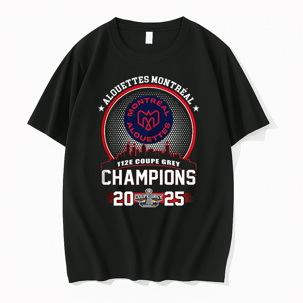 Montreal Alouettes 112e Grey Cup Champions 2025 City Skyline Shirts