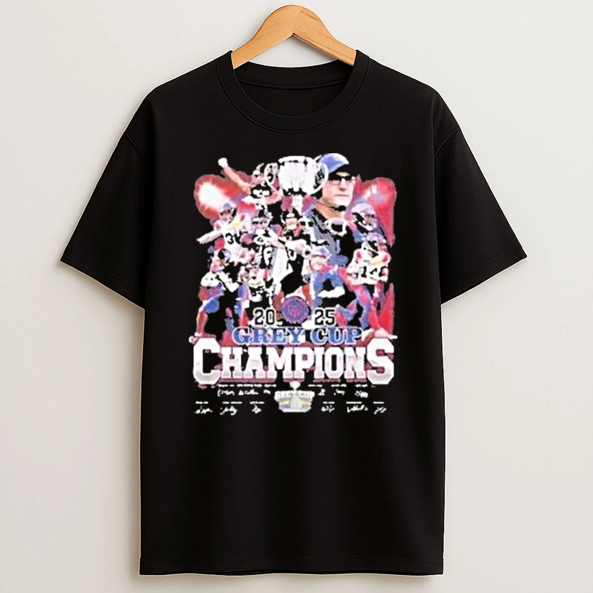 Montreal Alouettes 2025 Grey Cup Champions Signatures Shirts