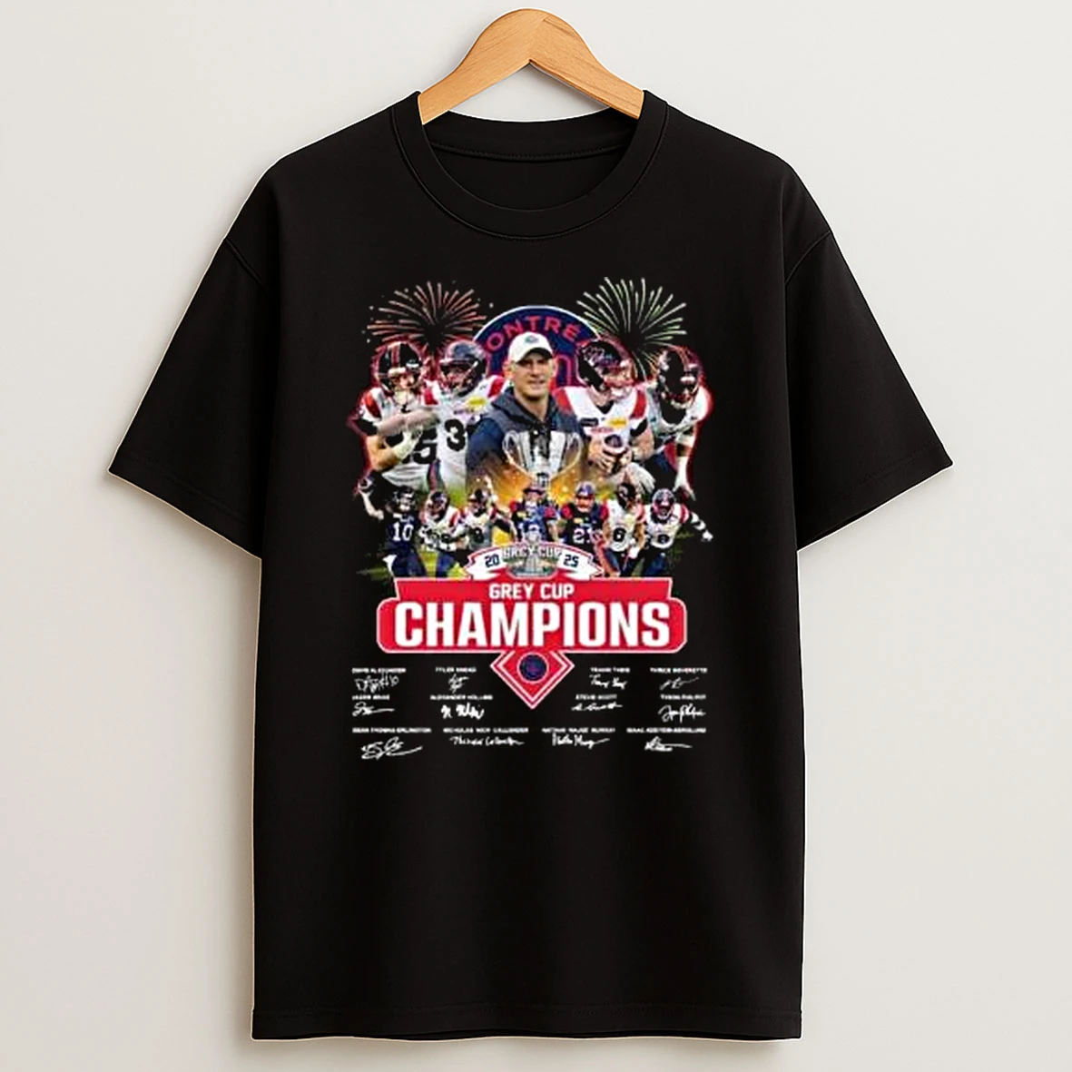 Montreal Alouettes Grey Cup 2025 Champions Winner Signatures Shirts