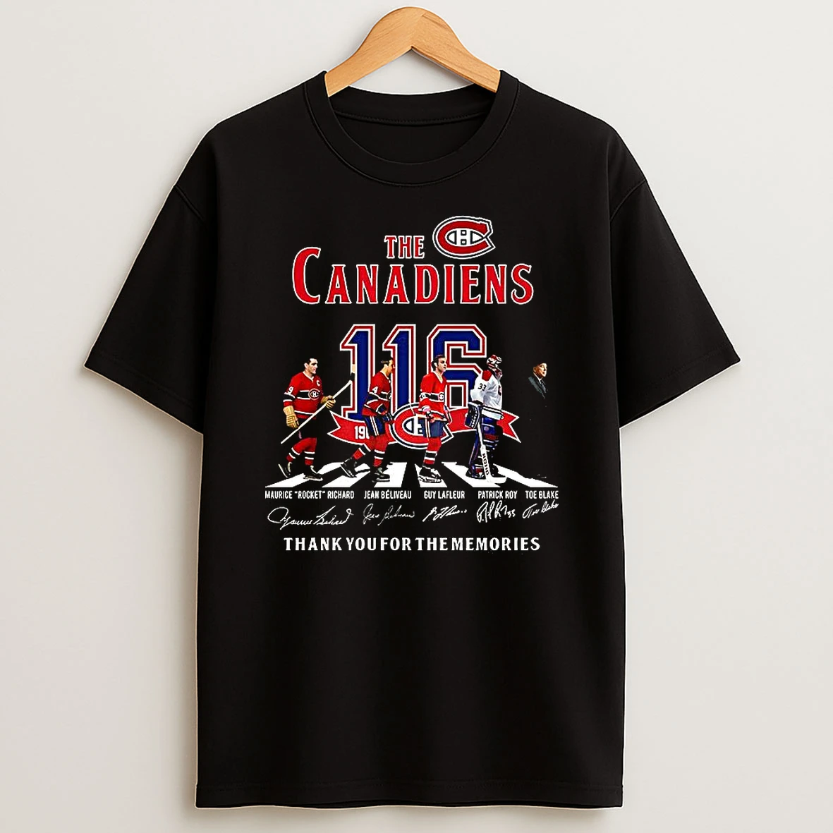 Montreal Canadiens 116th Anniversary Thank You For The Memories Cross The Street Shirts