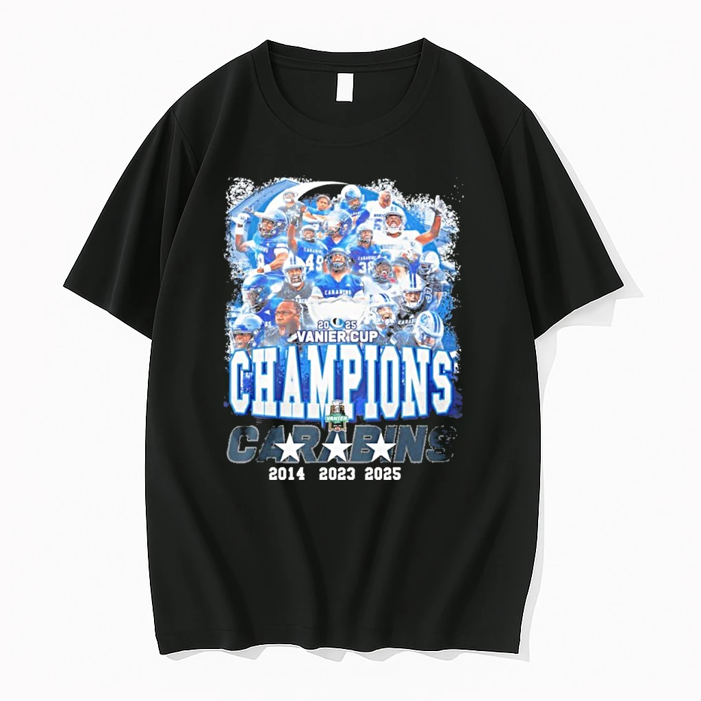 Montreal Carabins Team 2025 Vanier Cup Champions Shirts