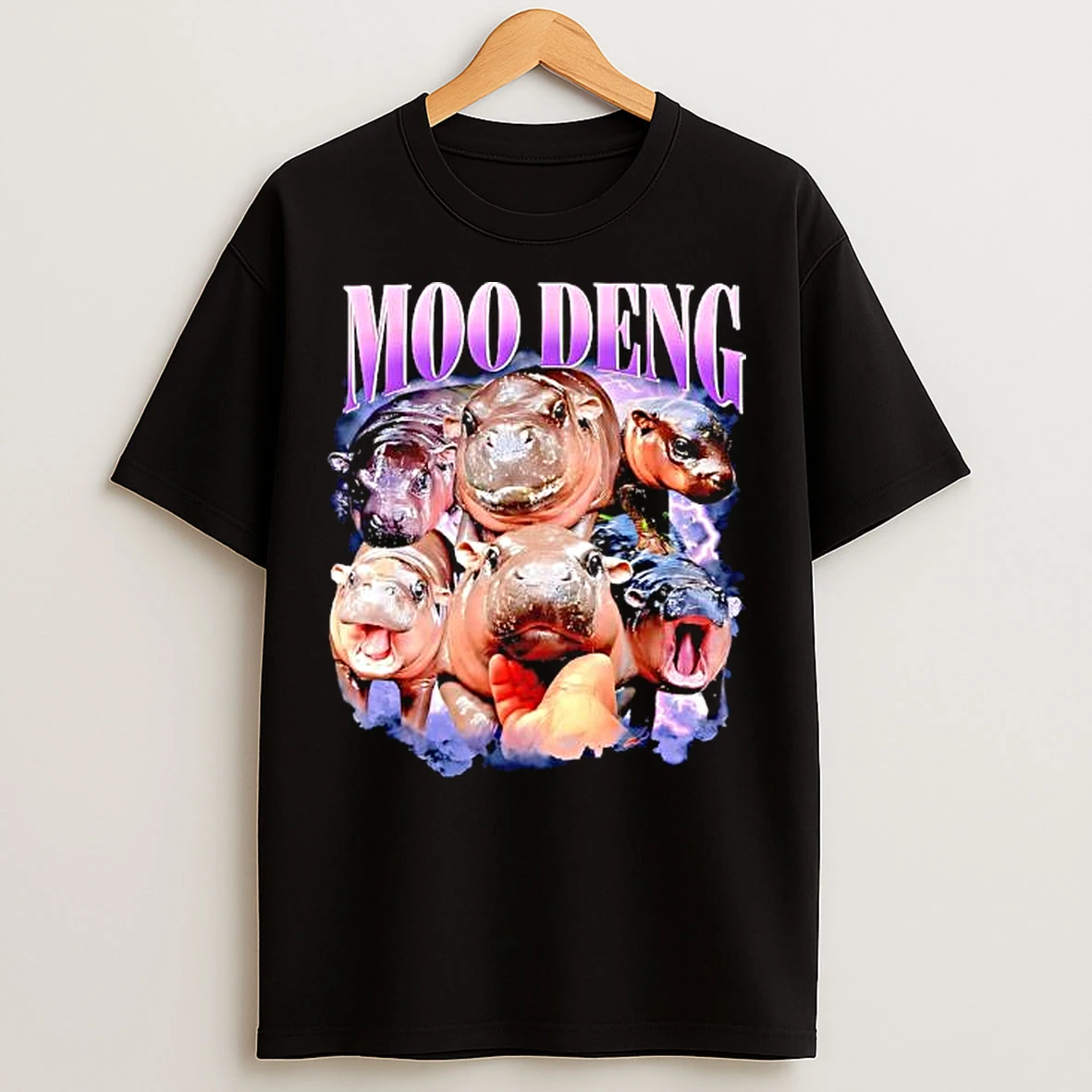 Moo Deng Baby Pygmy Hippo Cute Zoo T Shirts