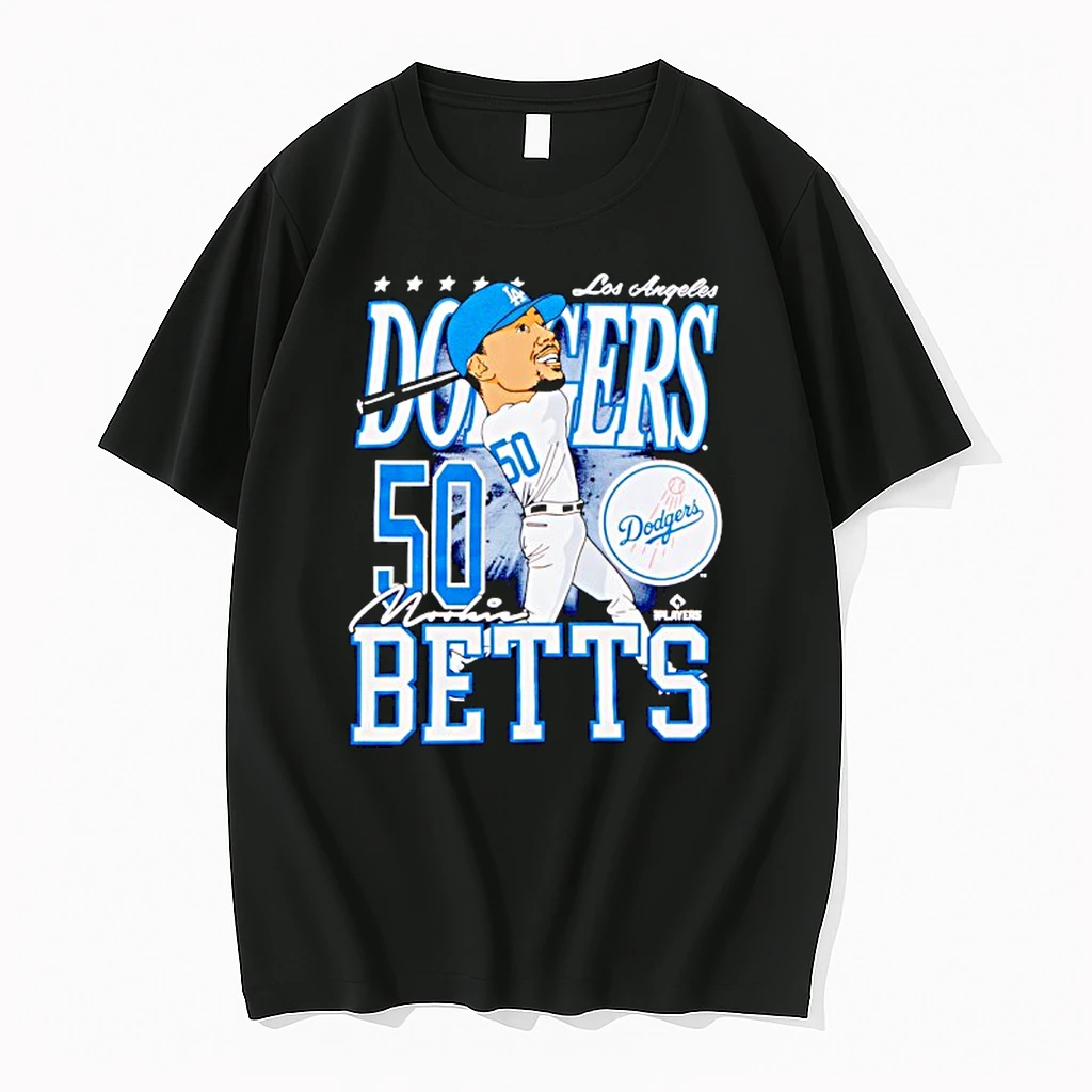 Mookie Betts Los Angeles Dodgers Caricature Player Shirts