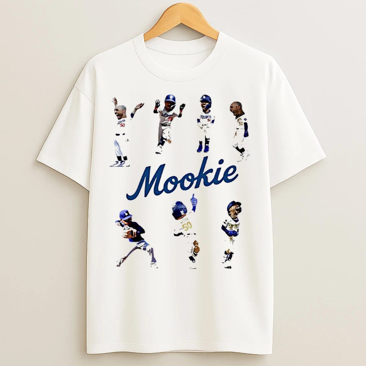 Mookie Betts Los Angeles Dodgers Player Natural Moment T Shirts