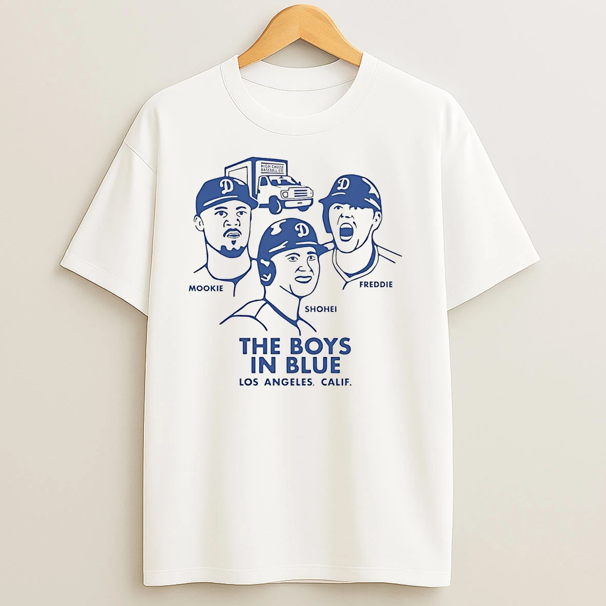 Mookie Shohei Freddie The Boys In Blue Dodgers T Shirts