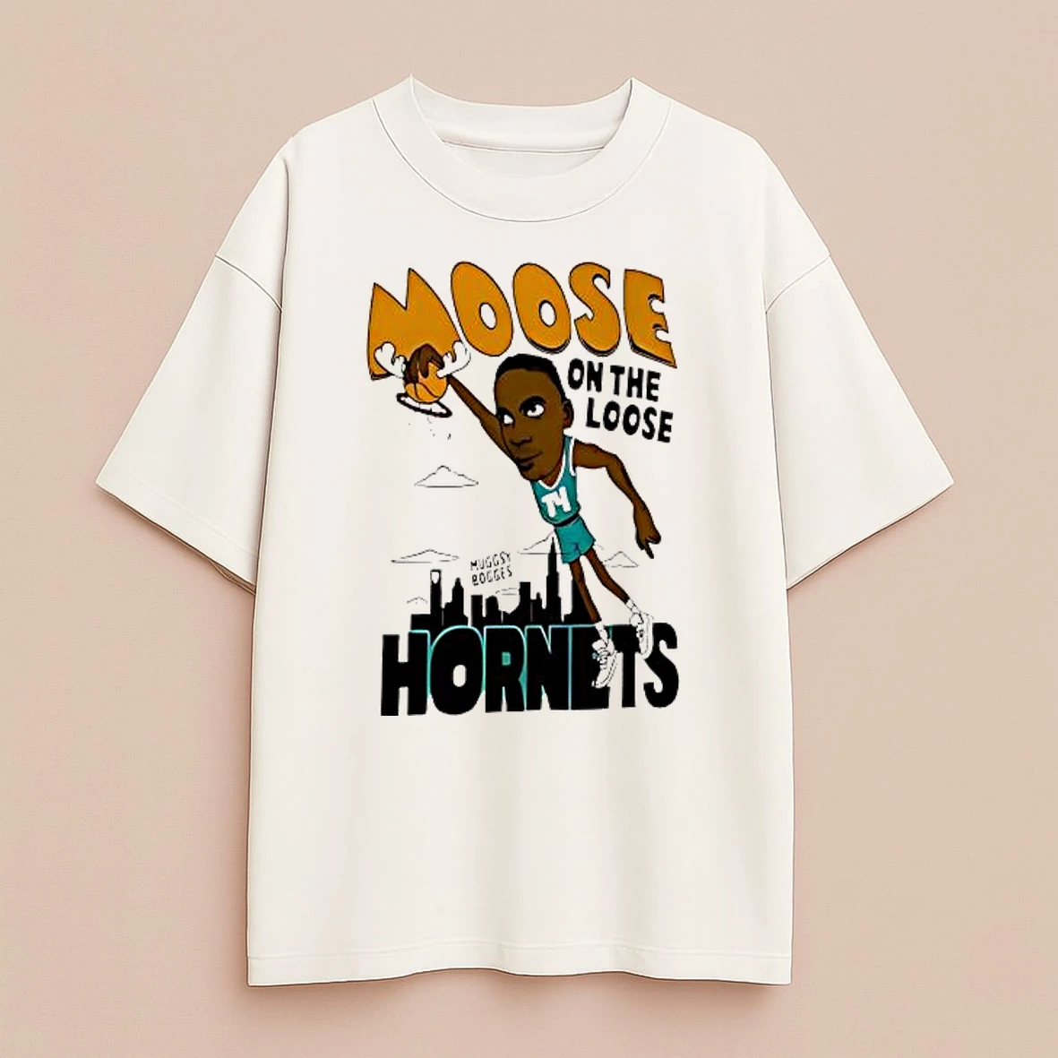 Moose On The Loose Hornets Cartoon Premium Shirt Sweater