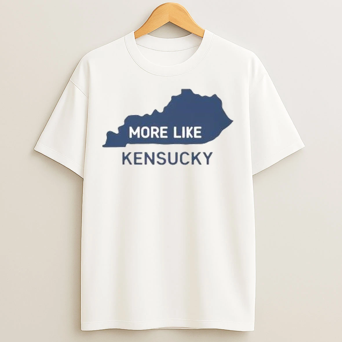More Like Kensucky Map Circle White T Shirts