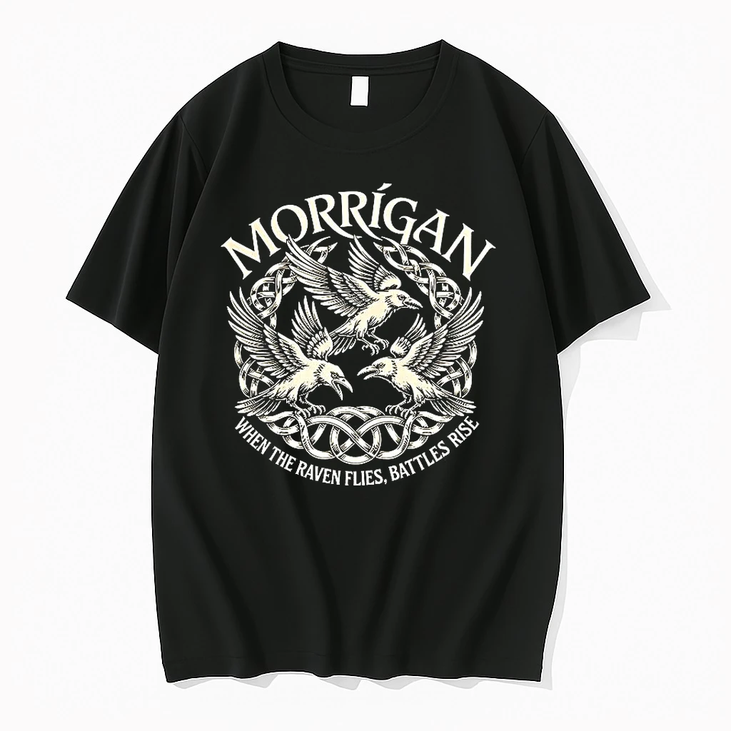Morrigan Ravens Irish When The Ravens Flies Battles Ries Mythology Shirts