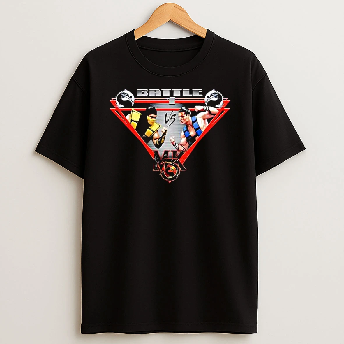 Mortal Kombat Fight Screen Triangle Shirts