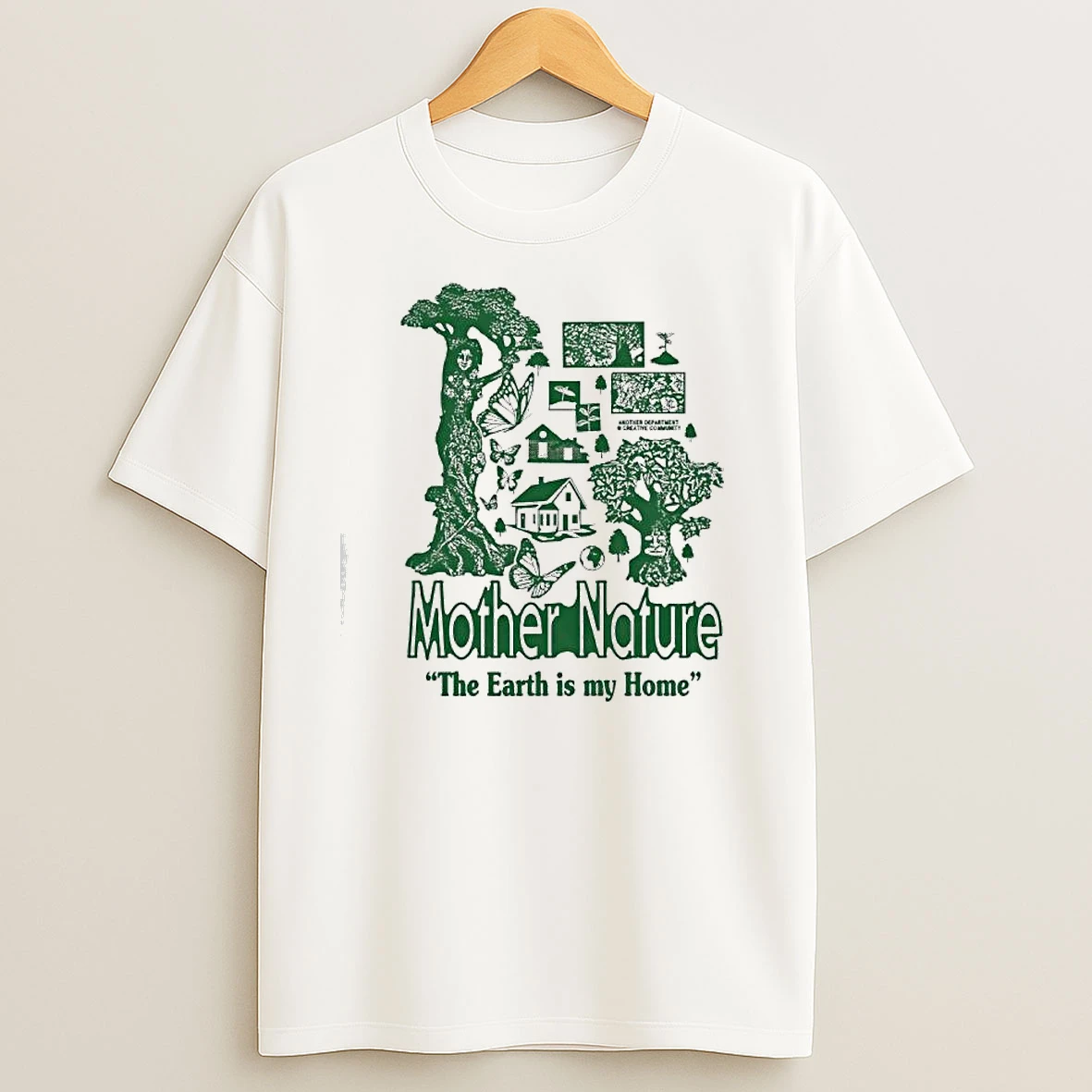 Mother Nature The Earth Is My Home T Shirts