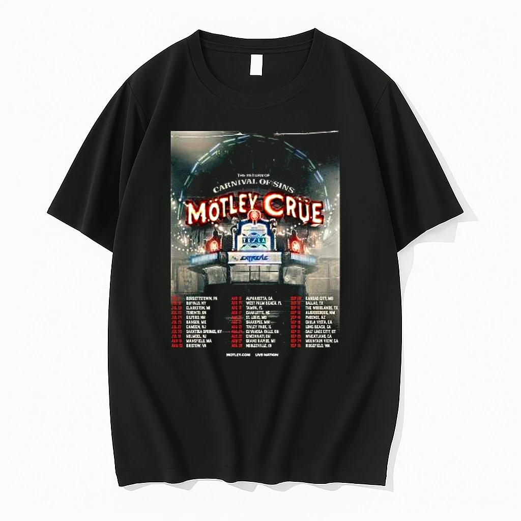 Motley Crue The Return Of Carnival Of Sins 2026 North American Tour Schedule Dates Shirts