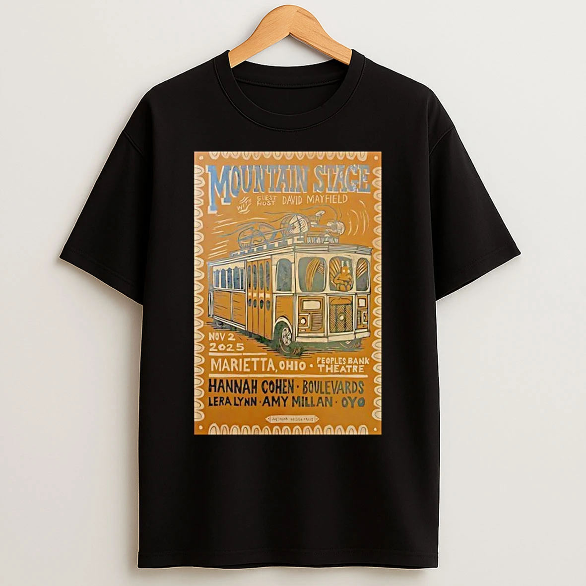 Mountain Stage Concert Marietta Oh Nov 2 2025 T Shirts