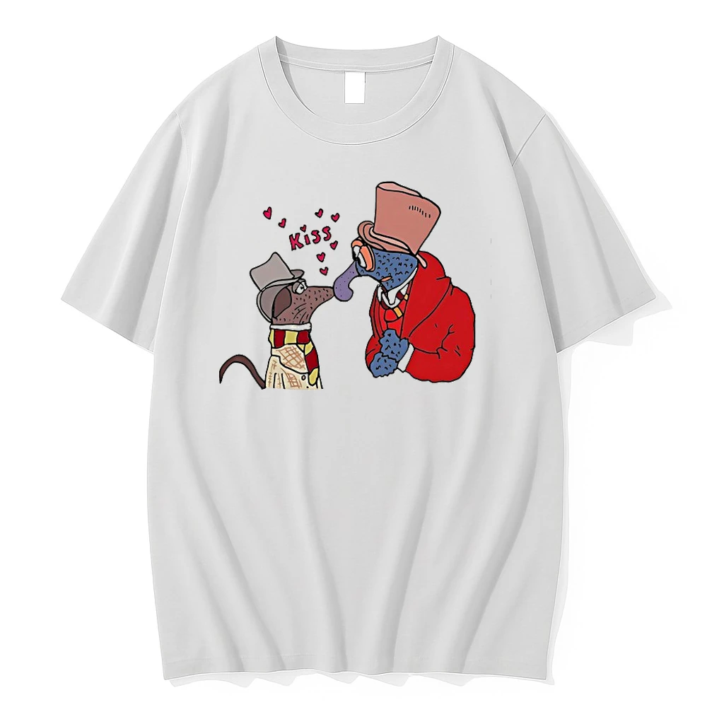 Muppet Christmas Carol Rizzo Kissing Gonzo Shirts