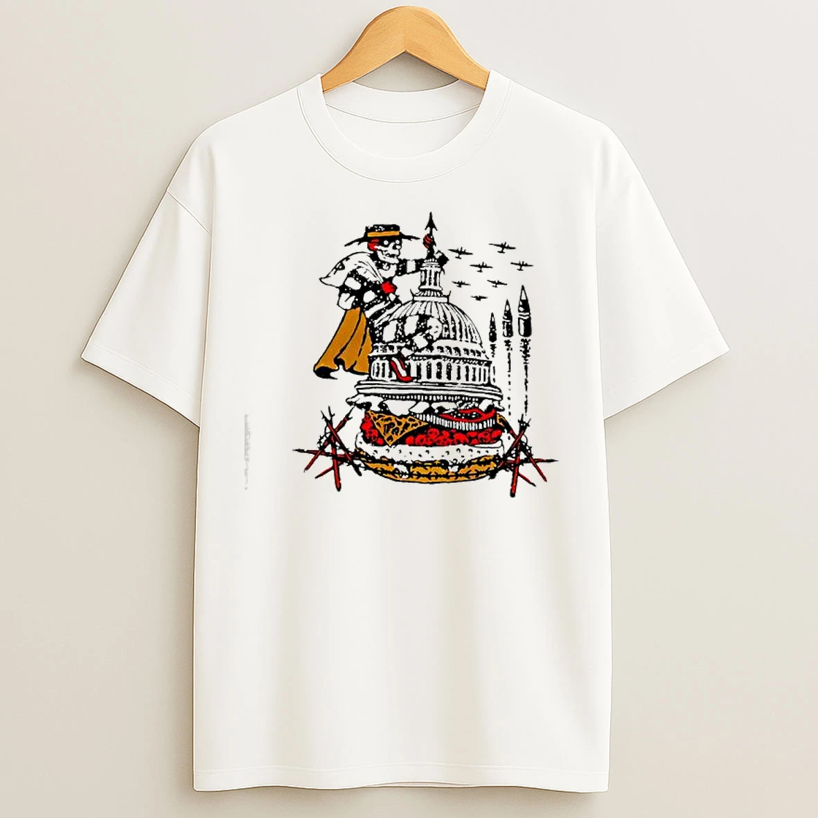 Murder Burger Skeleton Graphic T Shirts