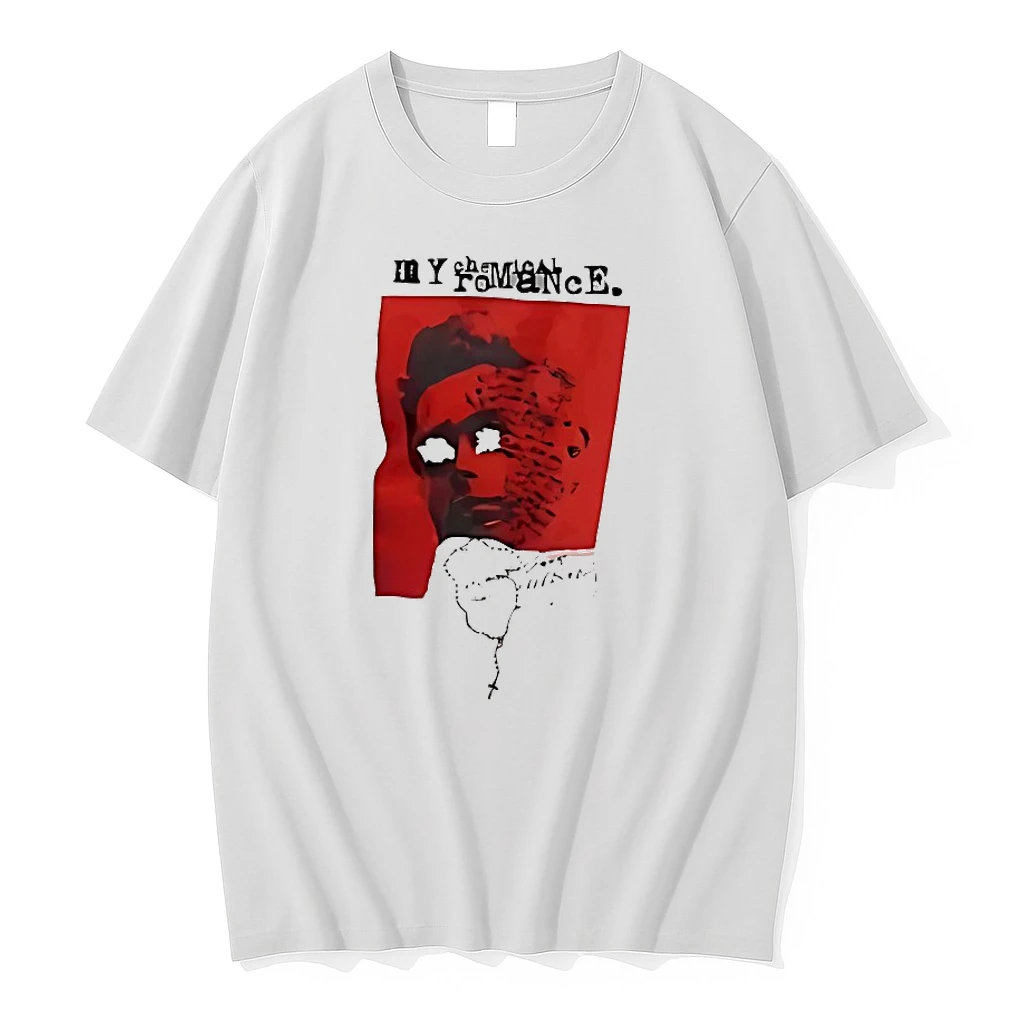 My Chemical Romance Red Face Art Punk Rock Band Shirts