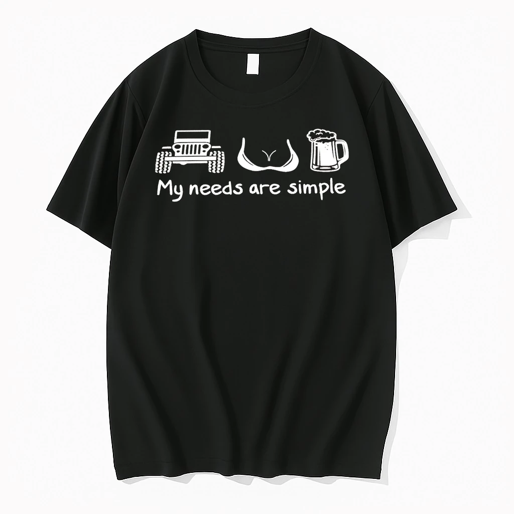 My Needs Are Simple Jeep Boobs Beer Shirts