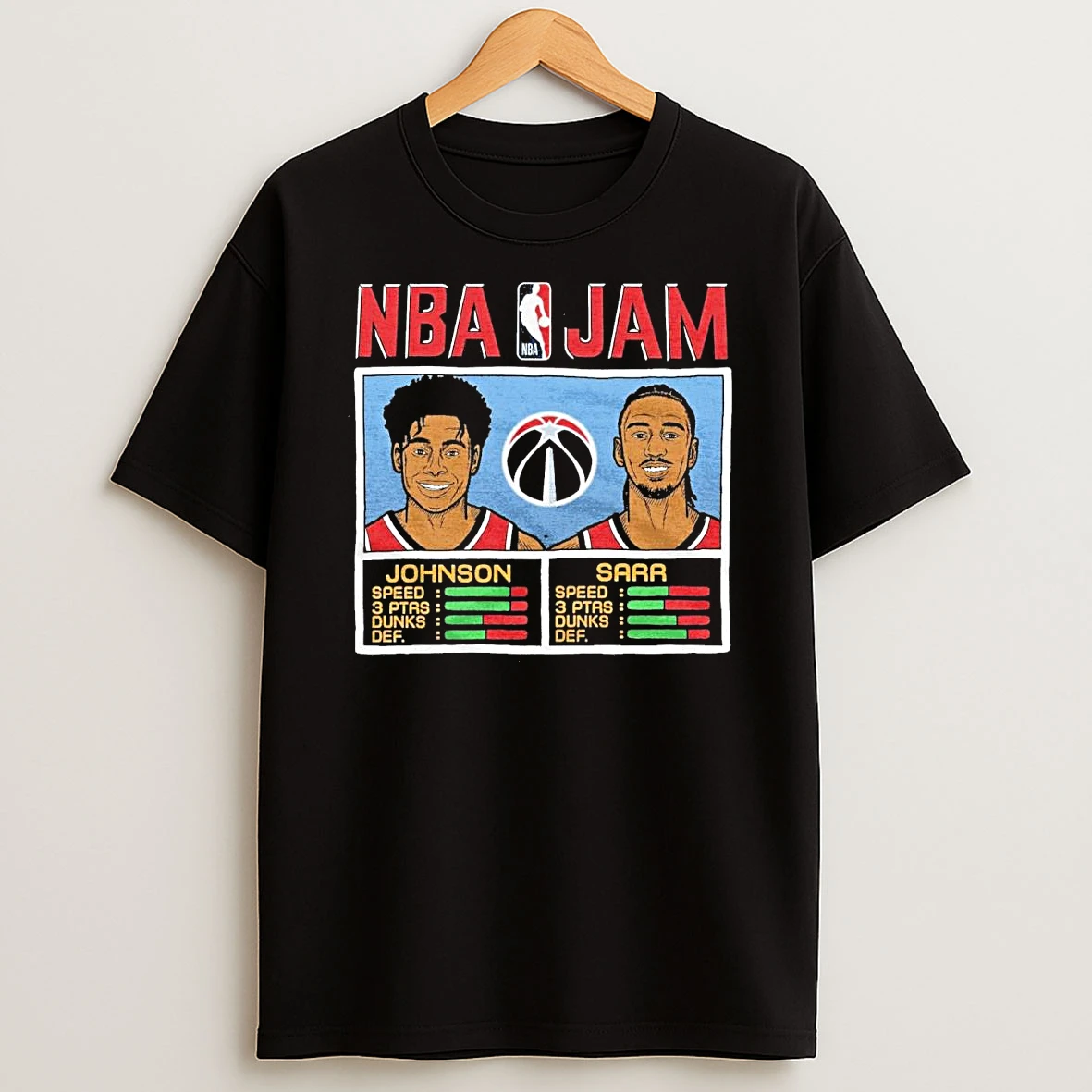 Nba Jam Wizards Aj Johnson And Alex Sarr Shirts