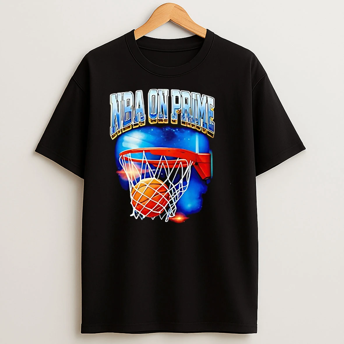 Nba On Prime Basketball Hoop Graphic Shirts