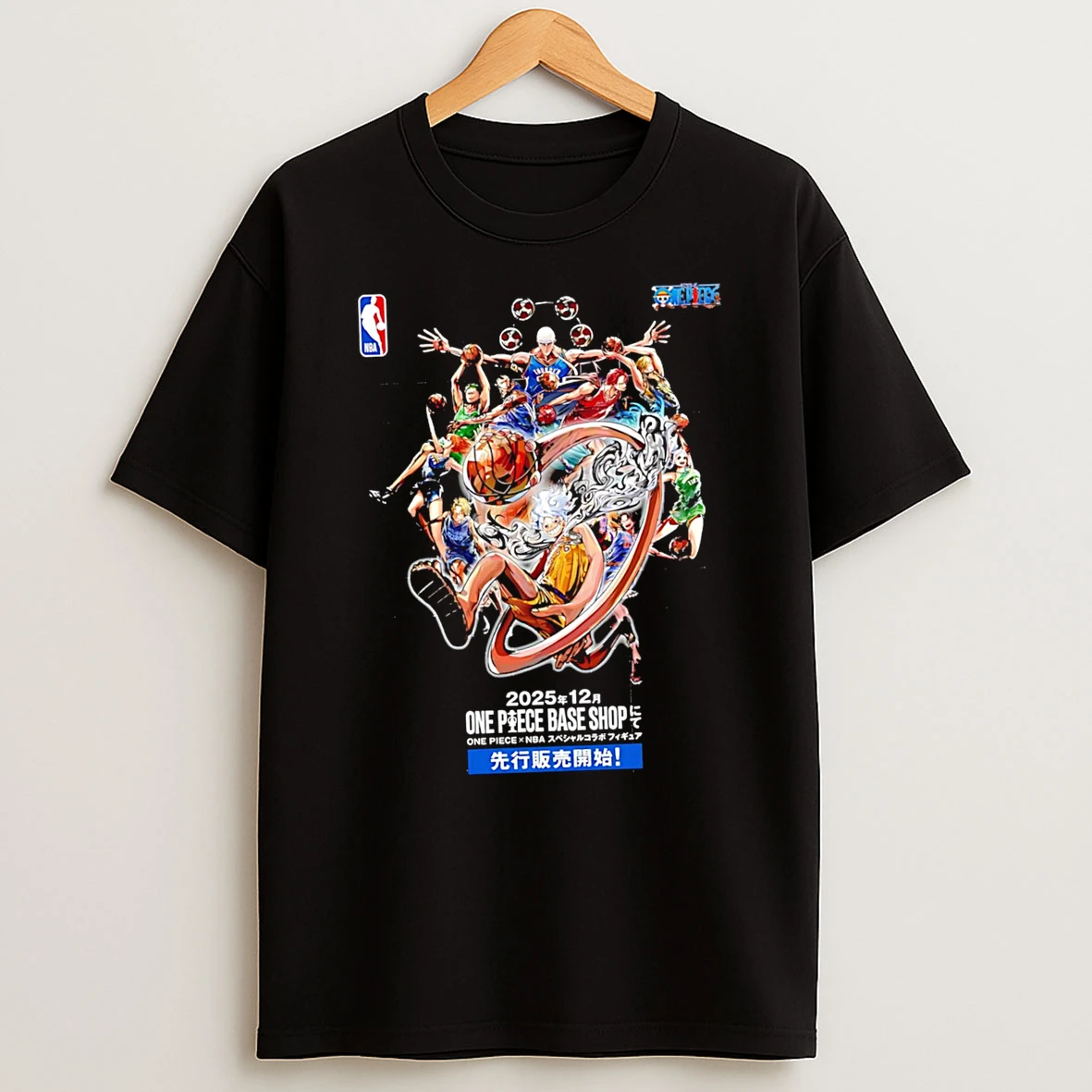 Nba X One Piece Collab Art Shirts