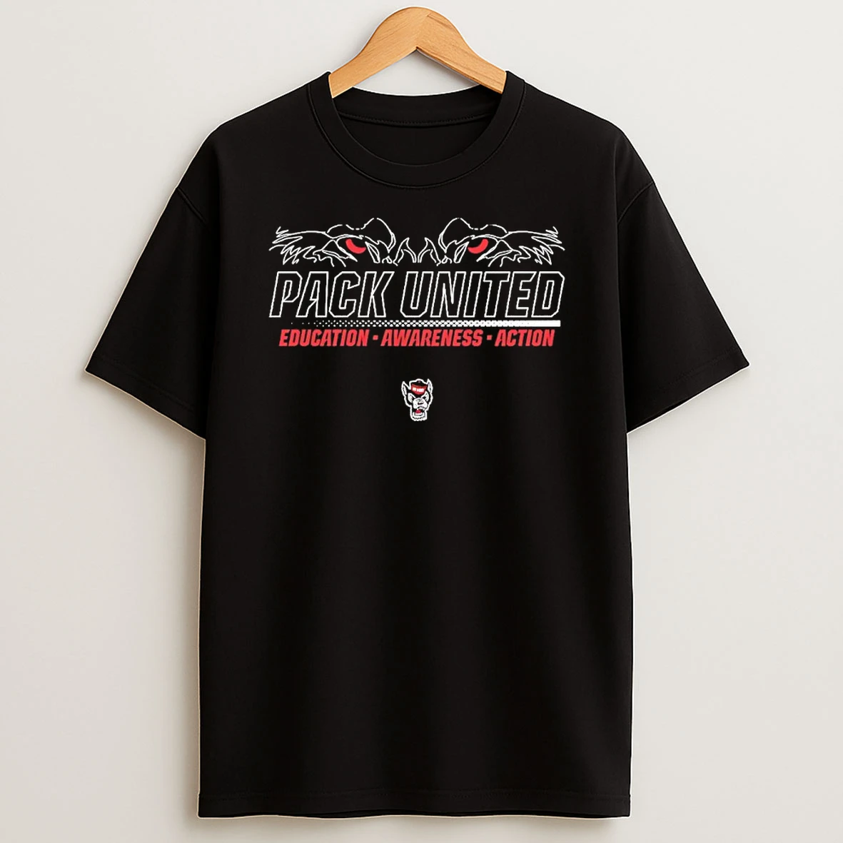 Nc State Wolfpack 2025 Pack United Education Awareness Action Shirts