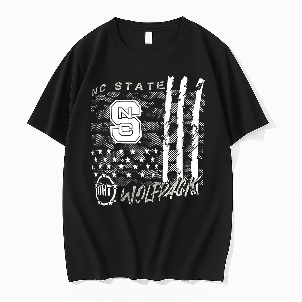 Nc State Wolfpack Football Camo Flag Shirts