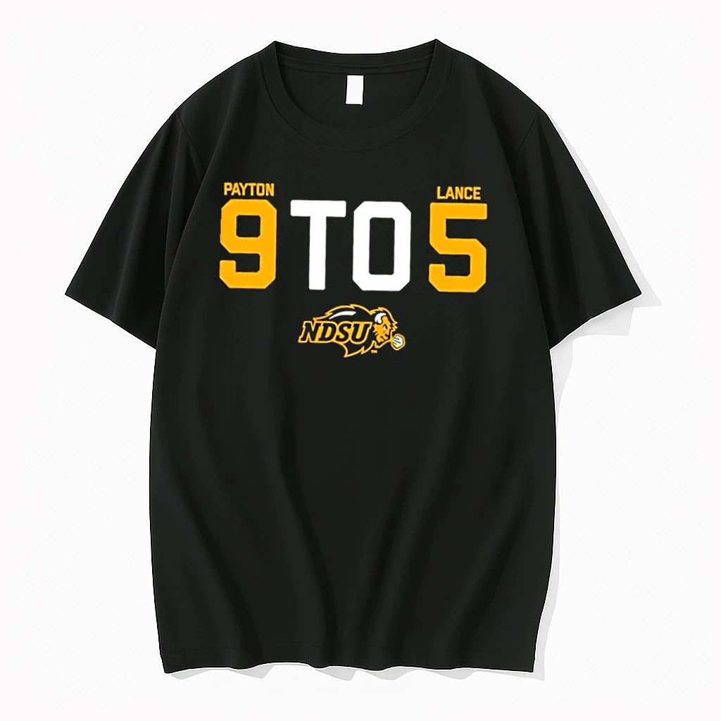 Ndsu North Dakota State Bison Football Cole Payton And Bryce Lance 9 To 5 Shirts