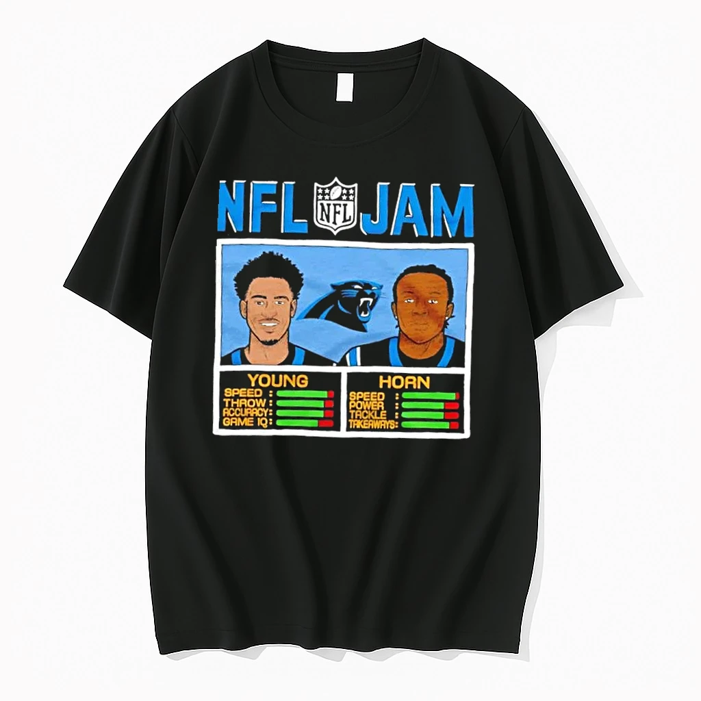 Nfl Jam Carolina Panthers Young And Horn Shirts