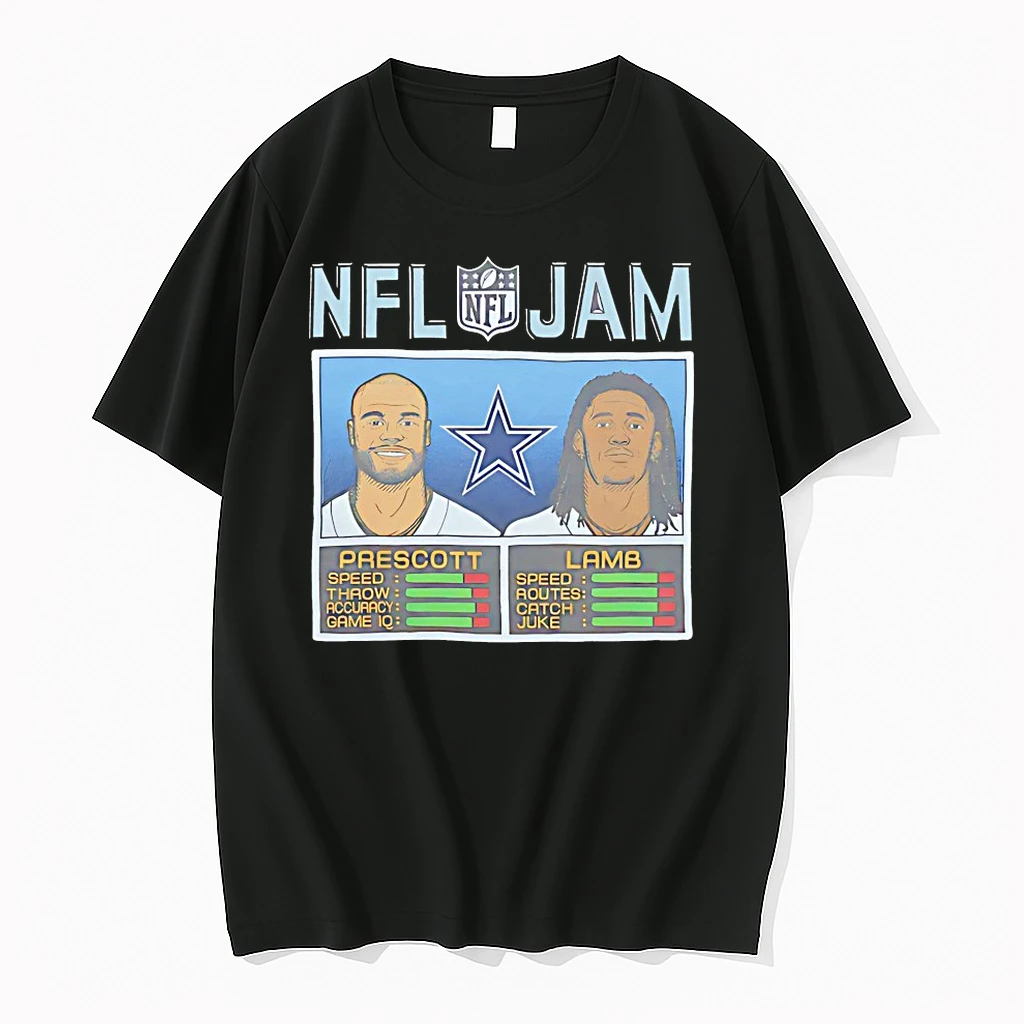 Nfl Jam Cowboys Prescott And Lamb Shirts