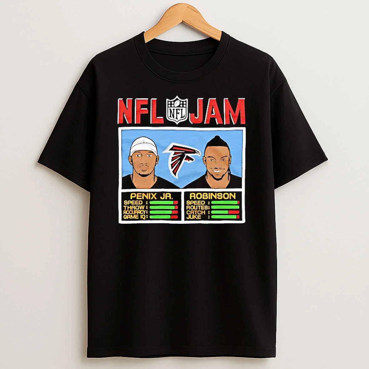 Nfl Jam Falcons Penix Jr And Robinson Atlanta Falcons Shirts