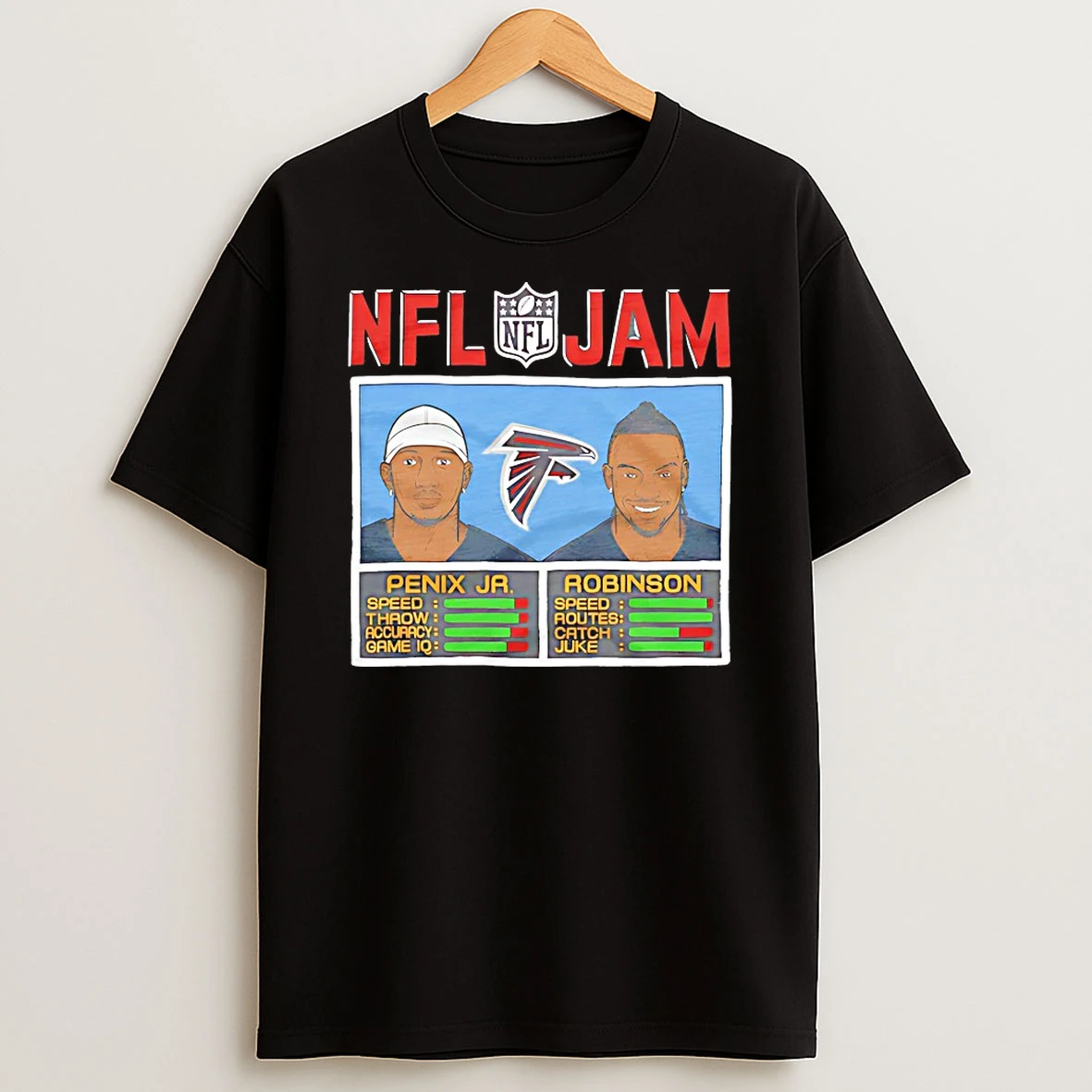 Nfl Jam Falcons Penix Jr And Robinson Shirts