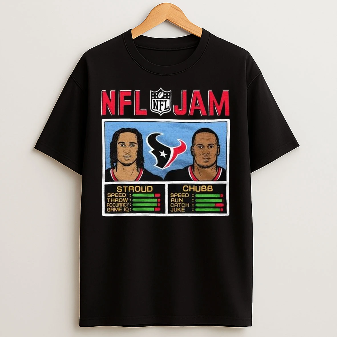Nfl Jam Houston Texans Stroud And Chubb Long Sleve T Shirts