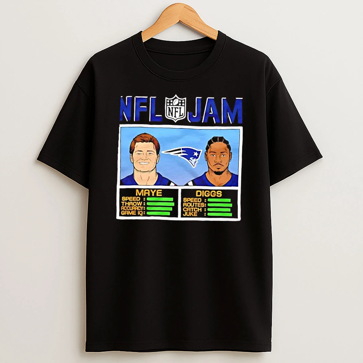Nfl Jam New England Patriots Maye And Diggs Shirts