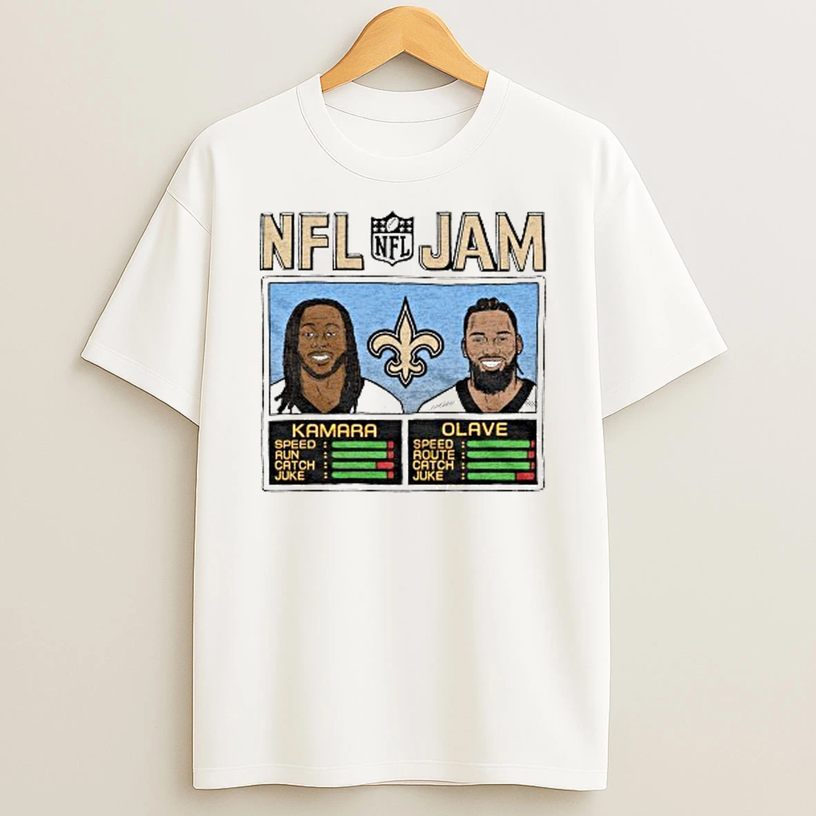 Nfl Jam New Orleans Saints Kamara And Olave Shirts
