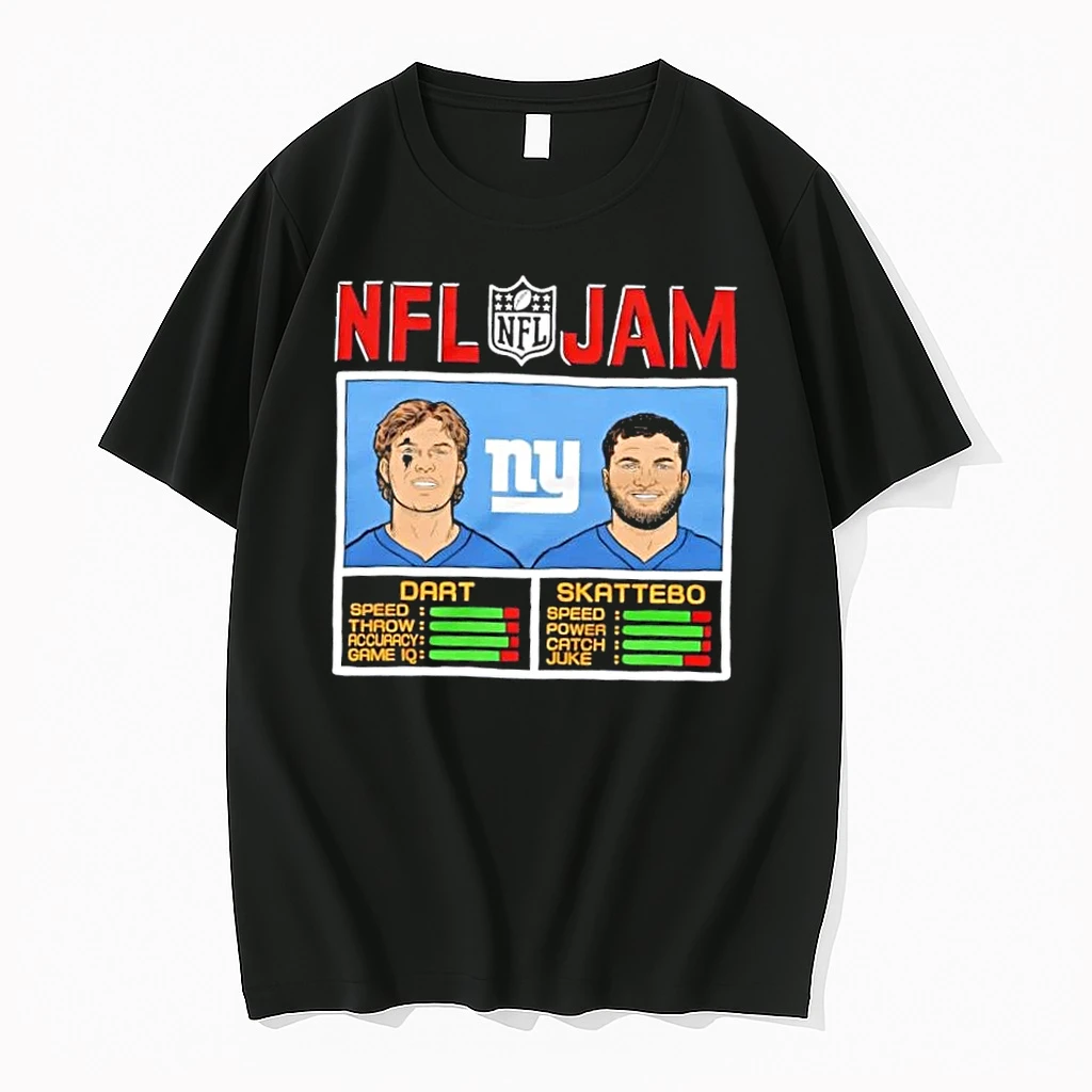 Nfl Jam New York Giants Dart And Skattebo Shirts