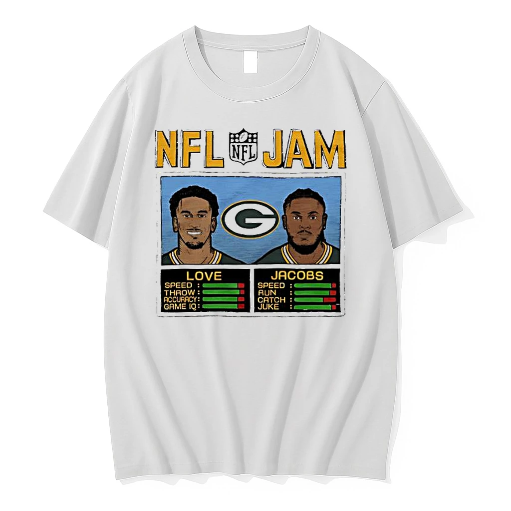 Nfl Jam Packers Love And Jacobs Green Bay Packers Shirts