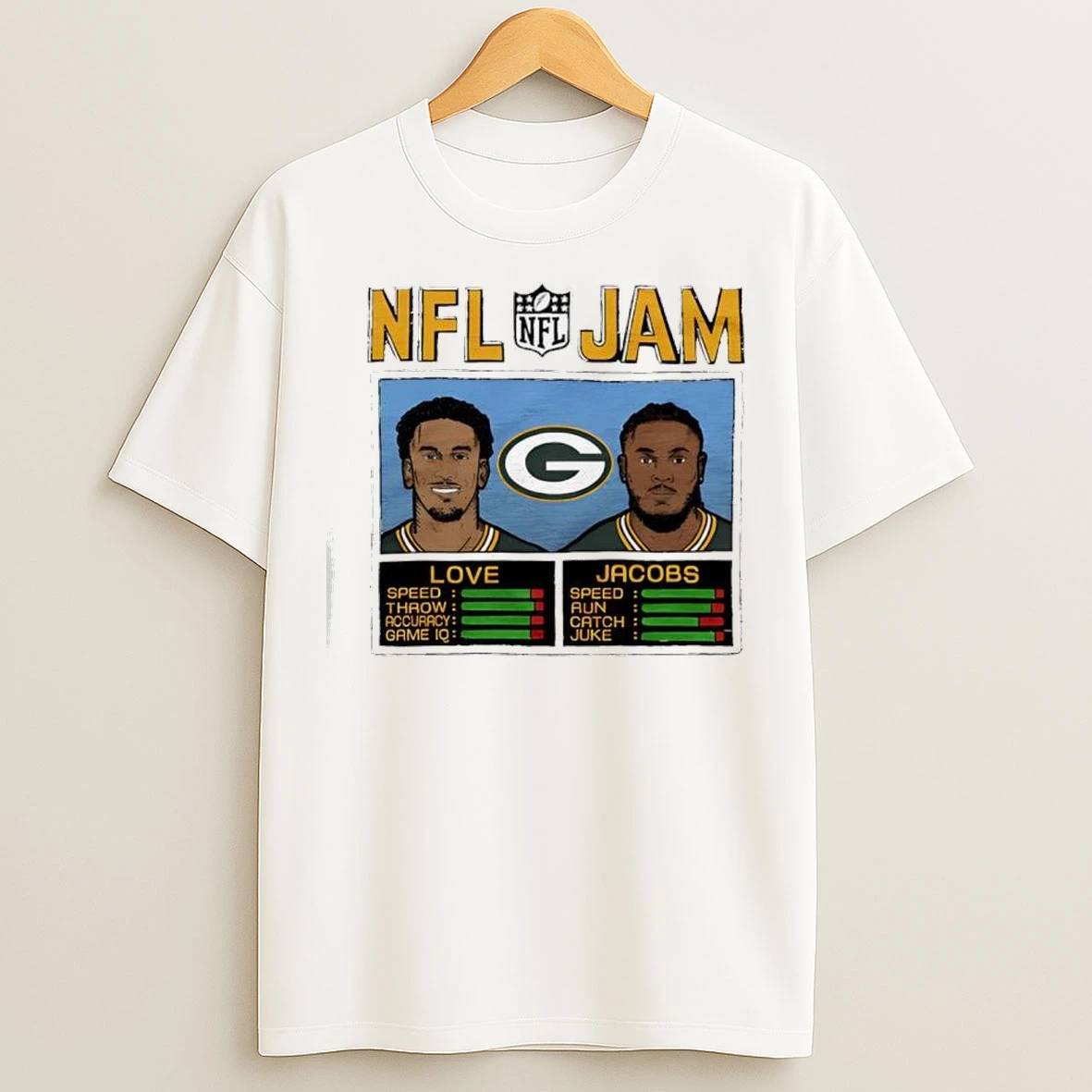 Nfl Jam Packers Love And Jacobs Green Bay Packers T Shirts
