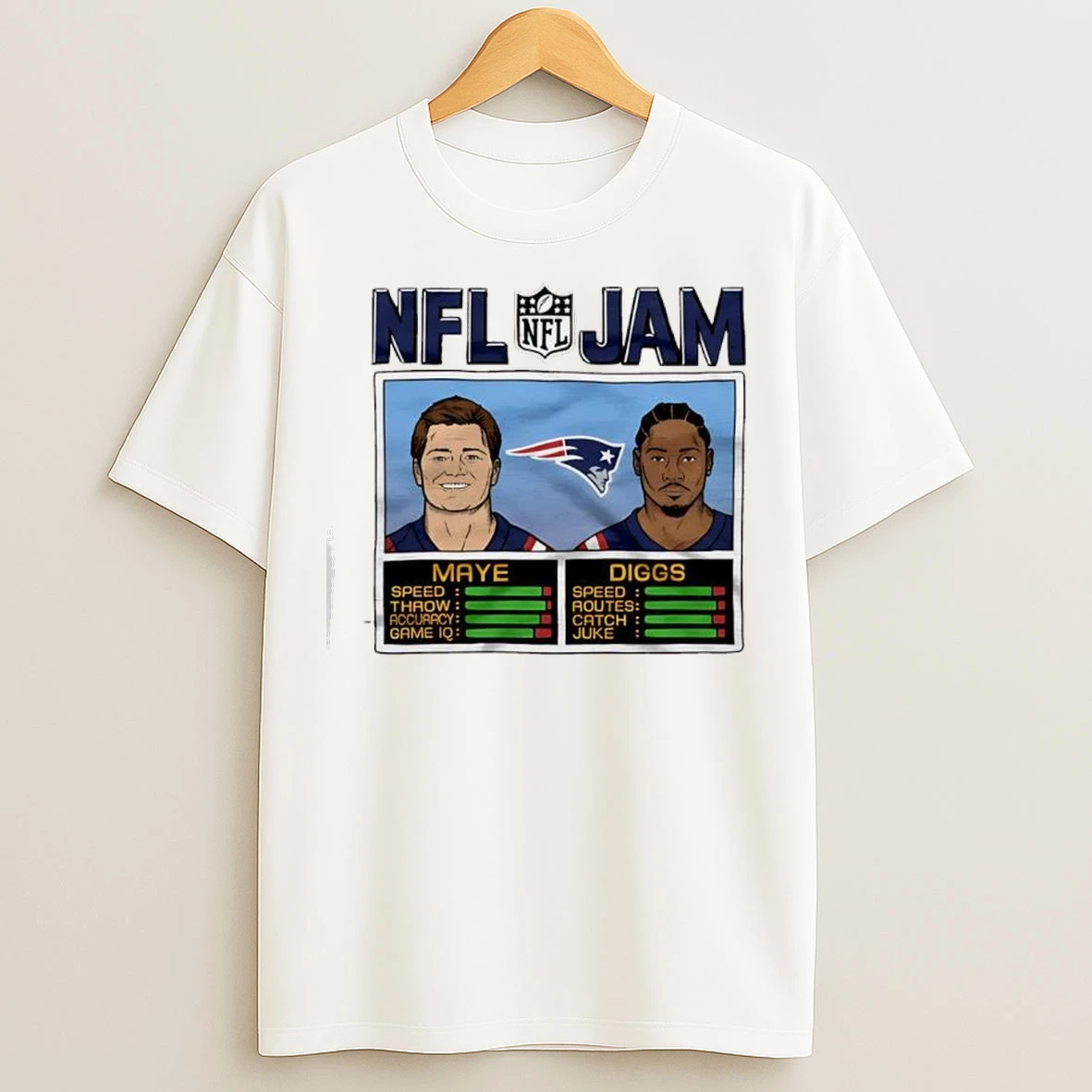 Nfl Jam Patriots Maye And Diggs New England Patriots T Shirts