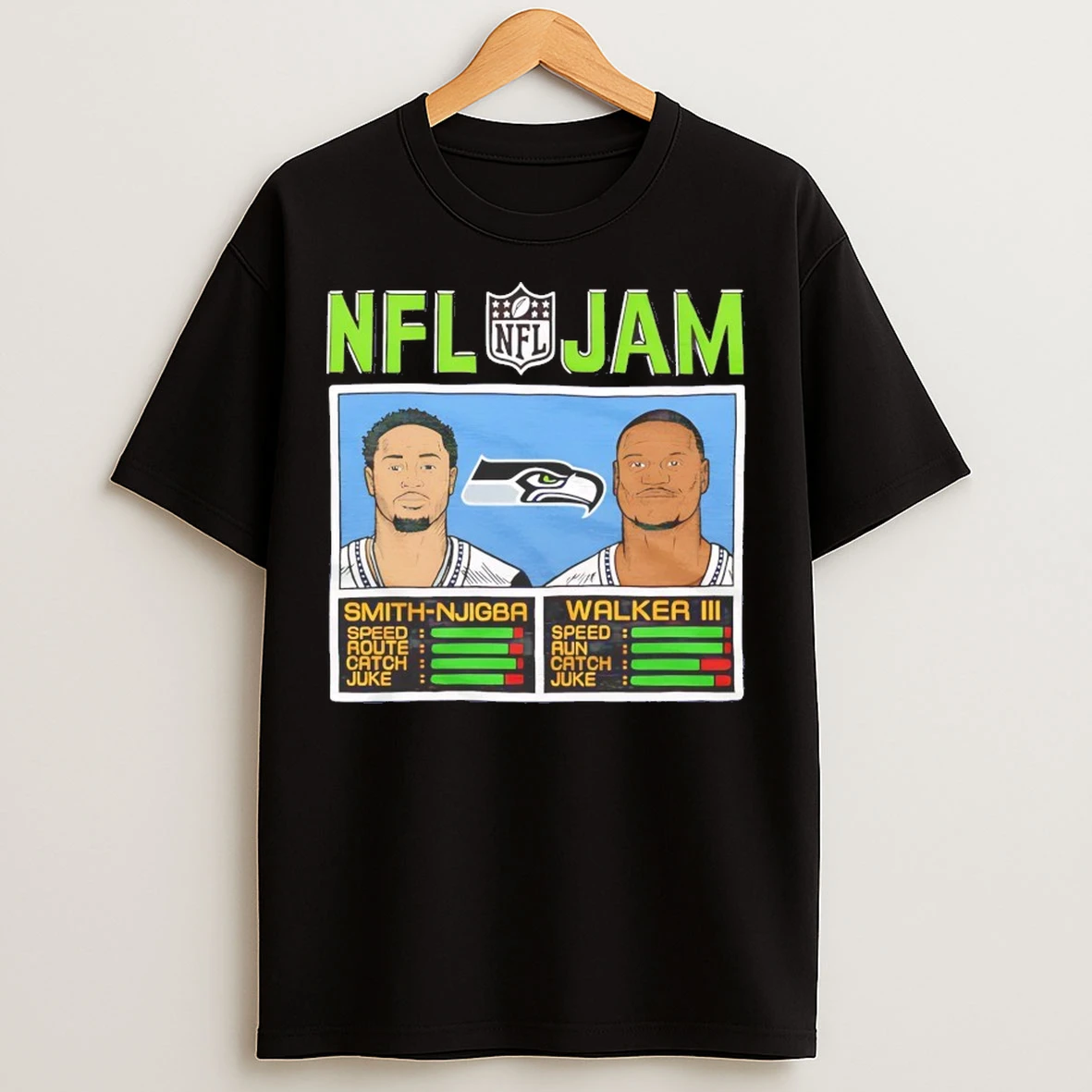 Nfl Jam Seahawks Smith Njigba And Walker Iii T Shirts