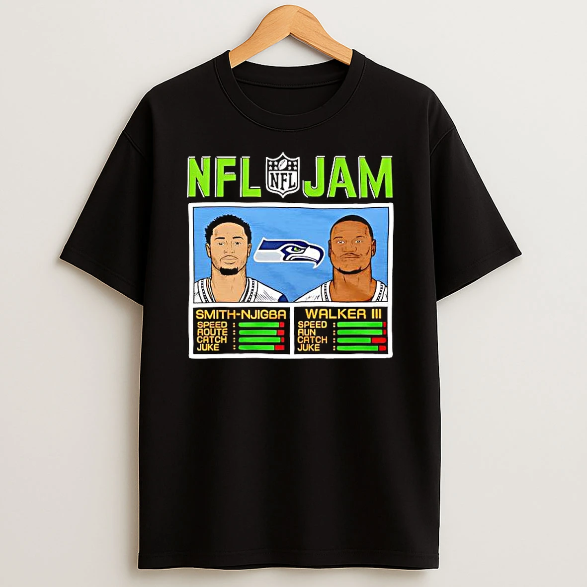 Nfl Jam Seahawks Smith And Njigba And Walker Iii Seattle Seahawks Shirts