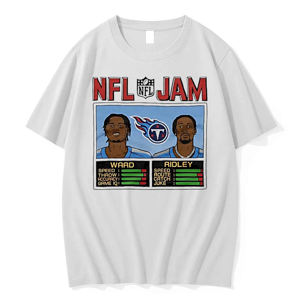Nfl Jam Tennessee Titans Cam Ward And Calvin Ridley Shirts