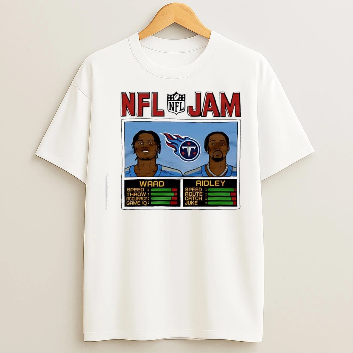 Nfl Jam Titans Ward And Ridley Tennessee Titans T Shirts