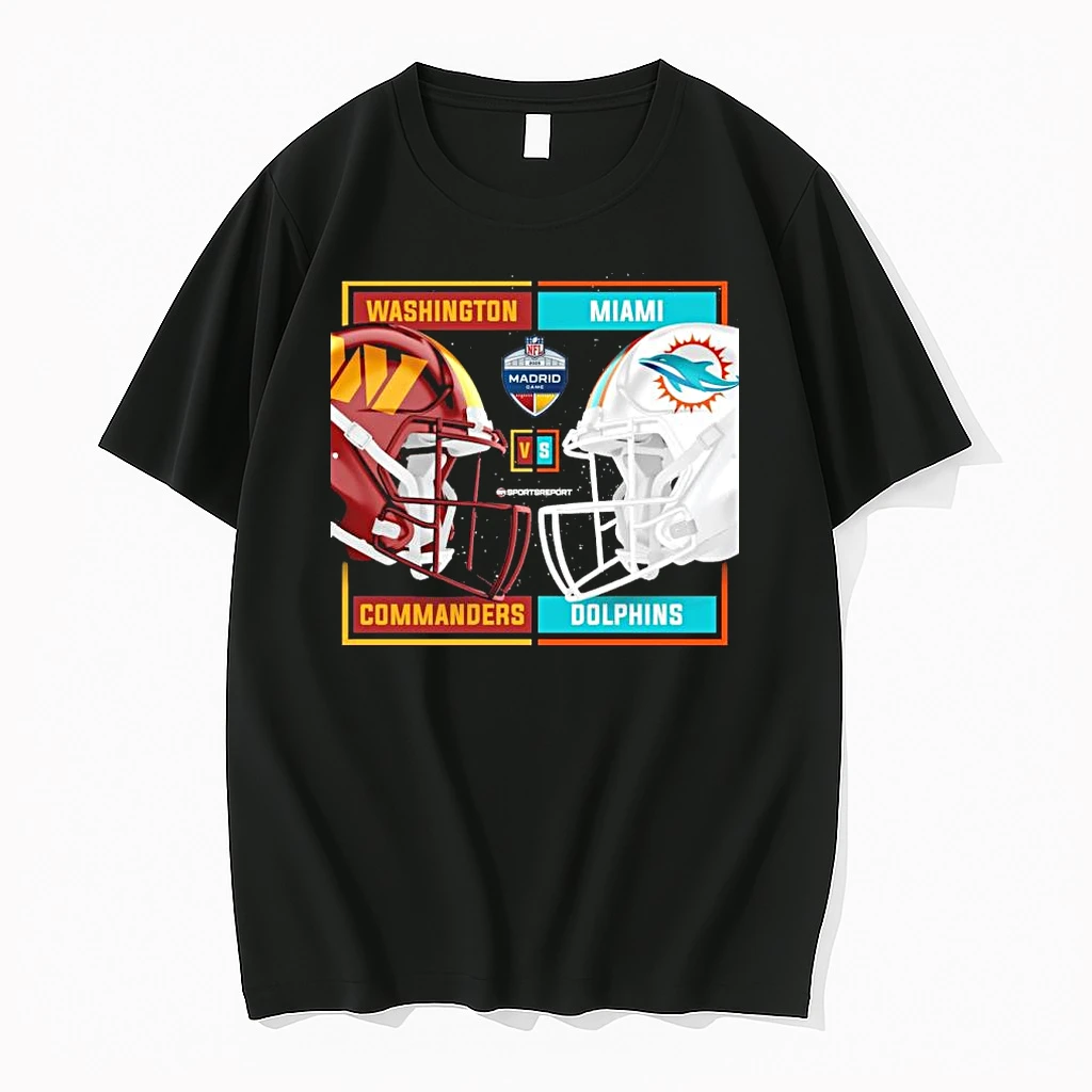 Nfl Madrid Commanders Vs Dolphins Helmet Sunday November 16 Shirts
