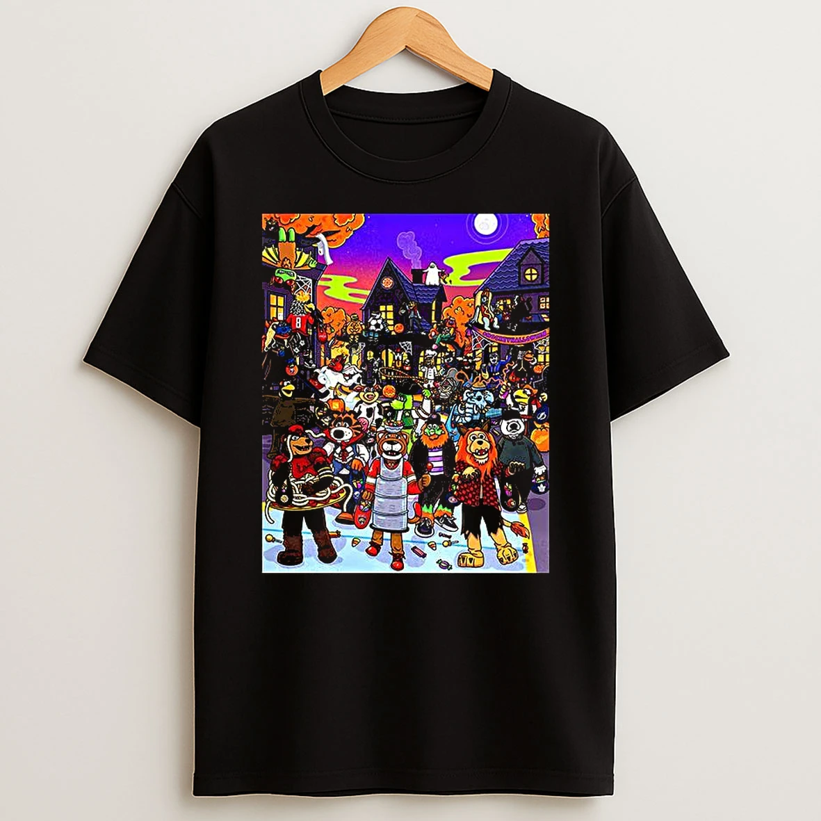 Nhl Mascot Happy Halloween Cartoon 2025 Shirts